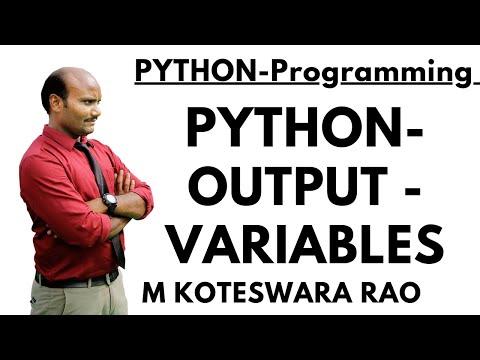 7. Python || Output Variables