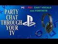 COME USARE LA CHAT VOCALE DA PC A PS4 2019 (FORTNITE VOICE CHAT)