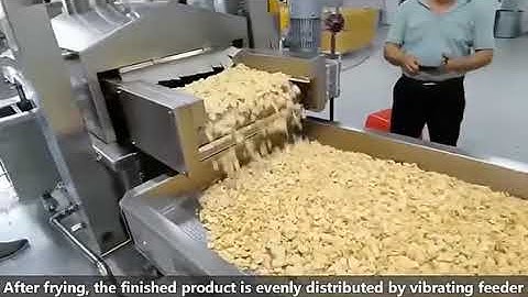 Industrial Mesh Conveyor Belt Oil Namkeen Continuous Frying Machine Automatic