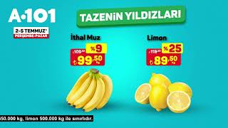 2 - 5 Temmuz tarihleri arasında ucuzun da ucuzu meyve ve sebzeler A101’de!