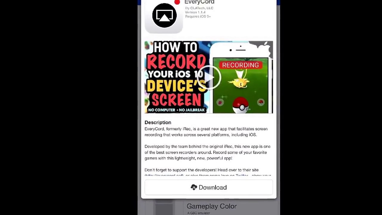 How to screen record iOS 10.2.1 [date-trick]