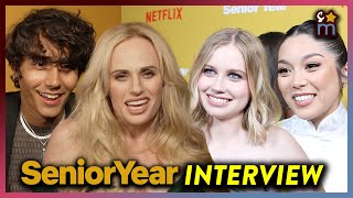 SENIOR YEAR Cast Talk Rebel Wilson & What Posters They Had On Their Walls | Interview