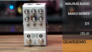 Walrus Audio Mako Series D1 V2 High-Fidelity Stereo Delay