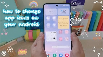 how to change app icons on your android 🌿 aesthetic phone customization 🍃