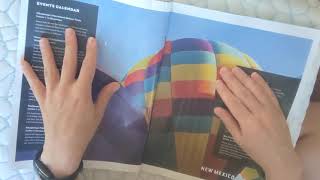 ASMR - Flipping through Magazines about New Mexico, Soft Spoken screenshot 1