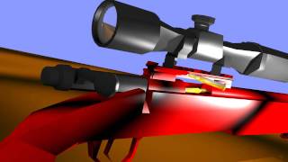 3D intro / M40a3 red tiger animation (blender)