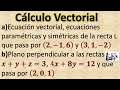 Ecuación vectorial, paramétrica y simétrica de una recta | #QuédateEnCasa y estudia #Conmigo |