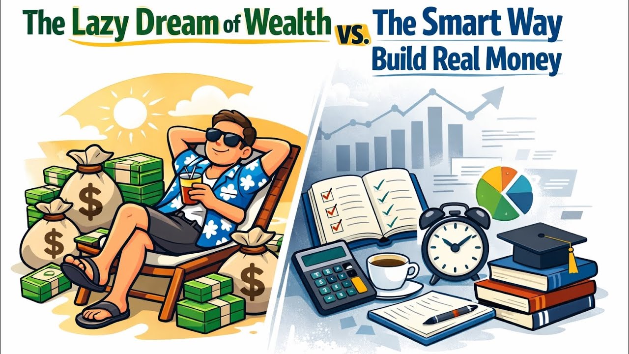 The Lazy Dream of Wealth vs. The Smart Way to Build Real Money - YouTube