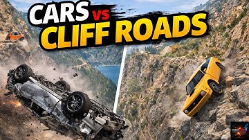 BeamNG.drive Cars vs Dangerous Cliff Roads | Brutal Crashes Compilation