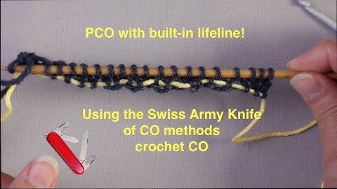 Provisional Cast On With Built-in Lifeline Using Crochet CO