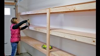 how to build garage shelves