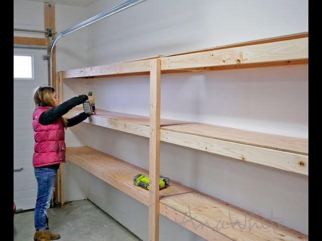 Easy DIY Garage Storage Shelves