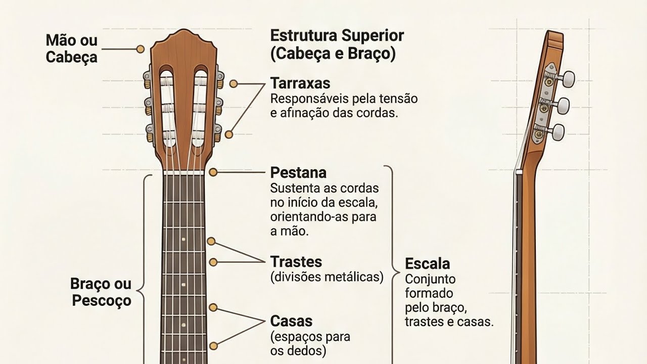 Conheça as Partes do Violão Antes de Começar a Tocar