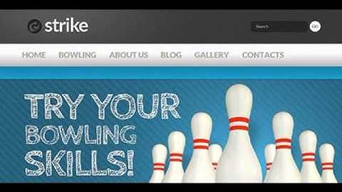 Preview Black _ White Bowling Drupal Theme by Oldman TMT