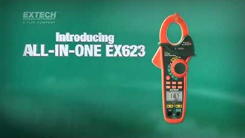 Extech EX623 Dual Input Clamp Meters with IR Thermometer | Instrumart