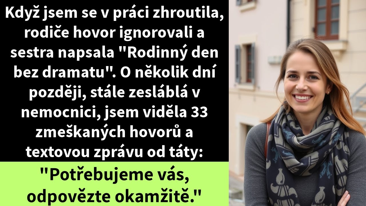 Ležela jsem na nemocničním lůžku s kapačkou v ruce, když mi zavolal otec. Neptal se, jak se mám. Místo toho řekl: „No, dostali jsme o tom nějakou zprávu.“ A pak požádal o dvacet tisíc dolarů na...