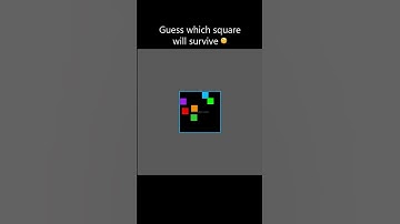 Reflective squares, but border get smaller #simulation  #satisfying