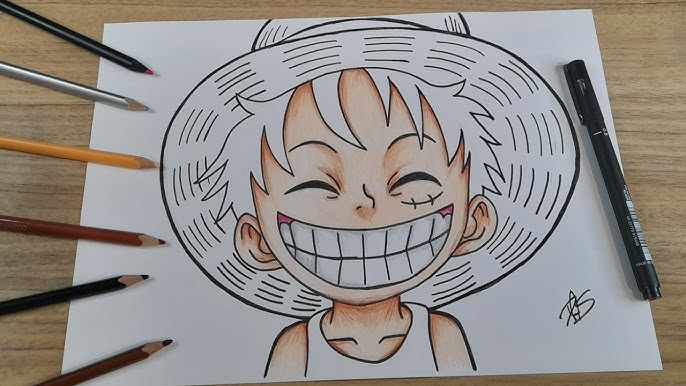 Como desenhar - luffy