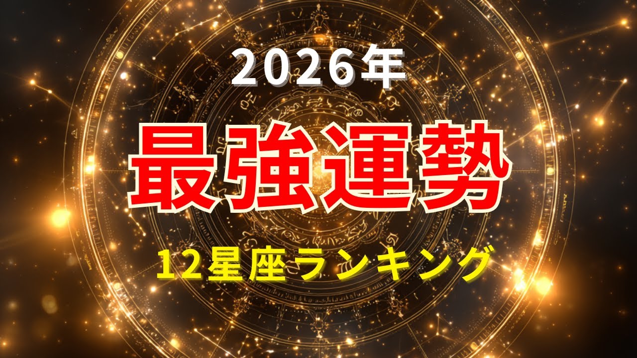 2026年　最強運勢　星座ランキング