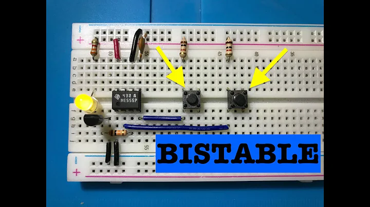 555 timer circuit - BISTABLE - Tutorial