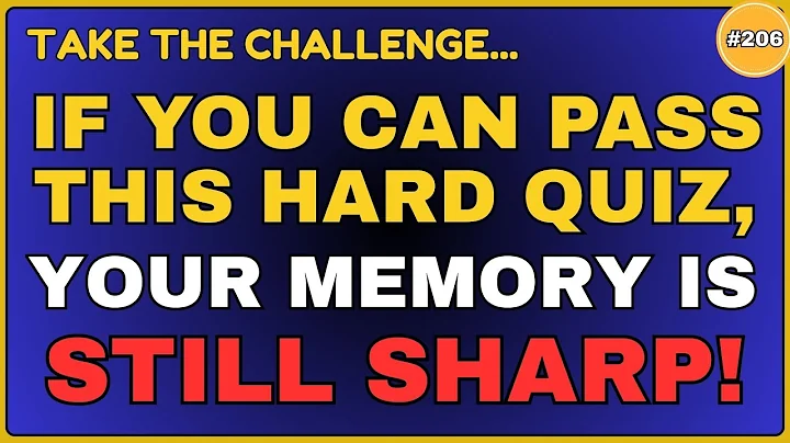 YOUR MEMORY IS AMAZINGLY IMPRESSIVE IF YOU CAN SCORE ABOVE 7! || 30 QUESTIONS #generalknowledge