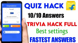 Flipkart Quiz Time hack Trick | Trivia hack full best settings | get all correct fastest Answer screenshot 5