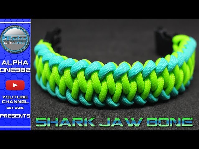 How To Make a Paracord Bracelet Modified SHARK Jaw Bone