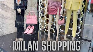 🇮🇹 Milan Luxury Window Displays ✨ | Visual Shopping + Designer Prices (Gucci, Prada, LV)