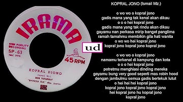 Bob Tutupoly - Kopral Djono (Ismail Mz.) -  Disember 1962