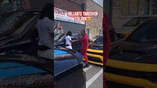 HELLCATs & TRACKHAWKs TAKEOVER O’BLOCK #chicago #shorts #srt