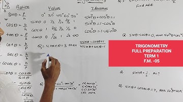 Trigonometry full chapter!! exam special!! term 1 !! one day short preparation !! bumper offer 😁
