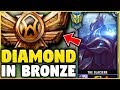 I TOOK MY ZED INTO BRONZE FOR THE FIRST TIME EVER! DIAMOND ZED VS BRONZE ELO! - League of Legends