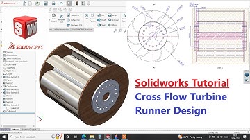 ✅Solidworks Tutorial | How to design Cross flow Turbine in Solidworks