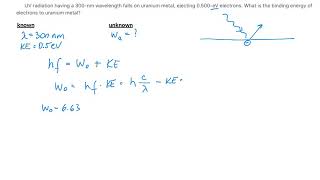 Photoelectric Effect Problem 1