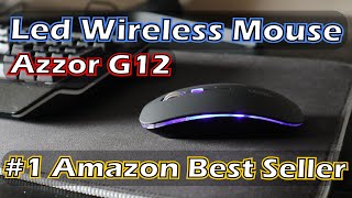 Best selling led wireless mouse on Amazon Azzor Uiosmuph G12