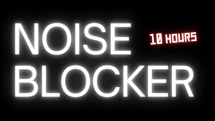 Noise Blocker - Block Out Neighbours I Black Screen I 10 Hours