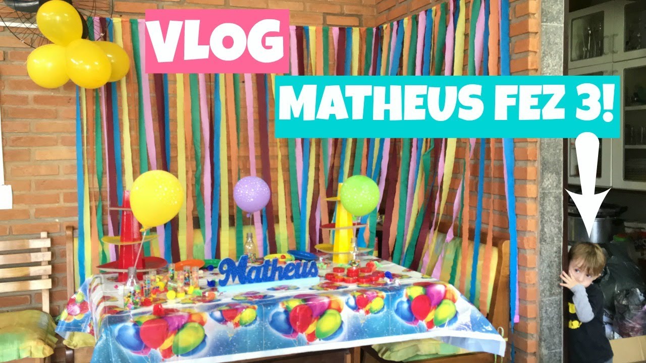 Vlog AniversÁrio Do Matheus Preparativos E Festa Youtube