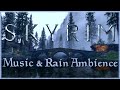 Skyrim - Relaxing Music &amp; Ambience with Rain 4k