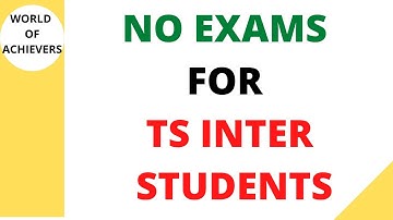 NO EXAMS|GOOD NEWS FOR TS INTER STUDENTS| INTER VALLAKI NO EXAMS ALL ARE PROMOTED|SUPPLY STUDENTS??