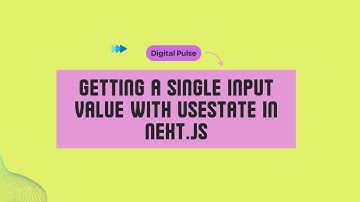 Getting a Single Input Value with useState in Next.js