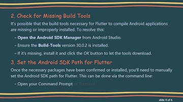Resolving the Flutter Android SDK file not found Error