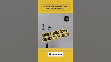 Subtract Unlike Fractions in 1 Minute! #shorts#shortsfeed #youtubeshorts #fractions#ytshorts #maths