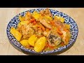 Курица тушеная с овощами в казане на тандыре