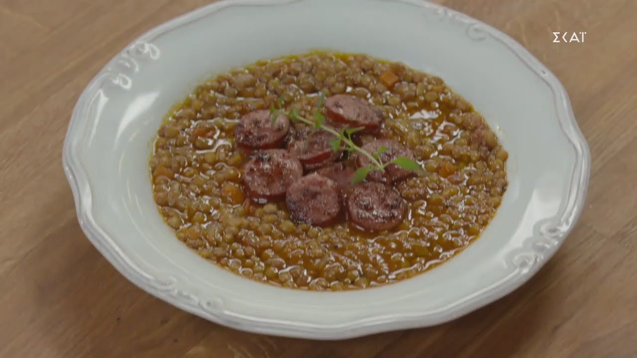 Πικάντικες φακές με χωριάτικα λουκάνικα | Ώρα για φαγητό με την Αργυρώ | 29/01/2021