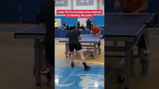 Loop First To Increase Your Chances Of Winning The Point