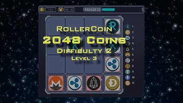 Playing RollerCoin 2048 Coins Game (Difficulty2 Level3)