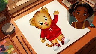 Mira doodles Daniel Tiger's Neighborhood and shares the stellar life lessons Daniel teaches!