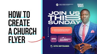 How to design a modern church flyer; step-by-step process, using Adobe Photoshop.