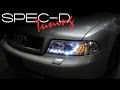 SPECDTUNING INSTALLATION VIDEO: 1999-2001 A4 PROJECTOR HEADLIGHTS