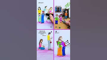 4 in 1 deep meaning video about lovable one hurts you most 💔 #art #animasyon #drawing #çizgifilm